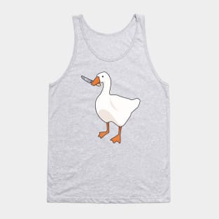 Goose with a knife Tank Top